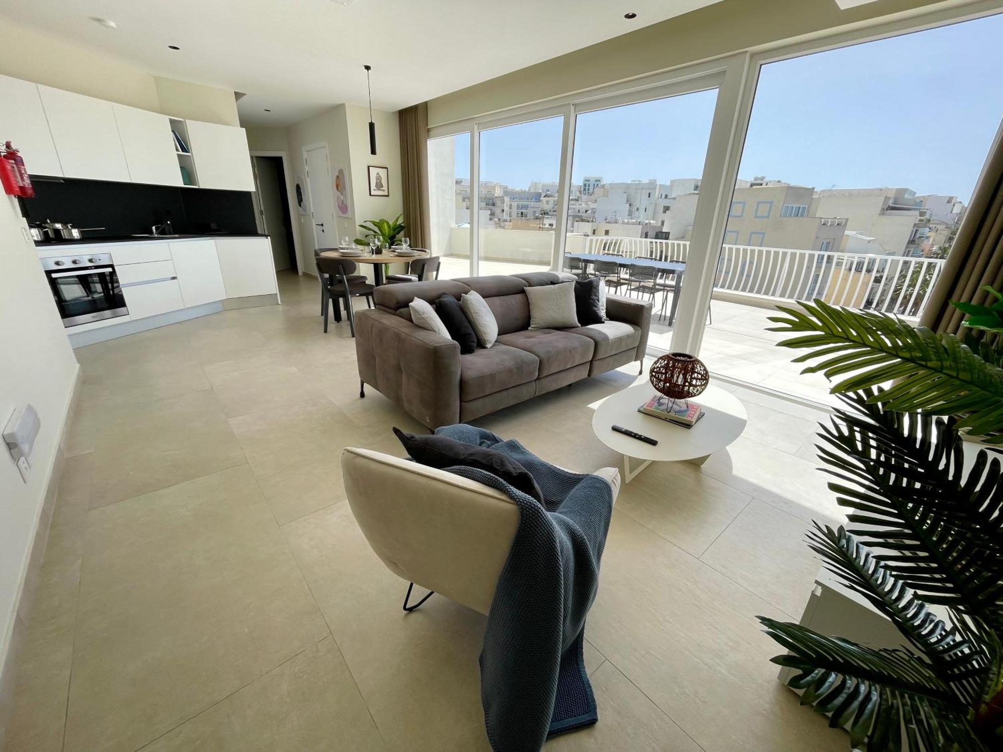 Bugibba Square Seafront Lux Apartments By Holi خليج سانت بول المظهر الخارجي الصورة